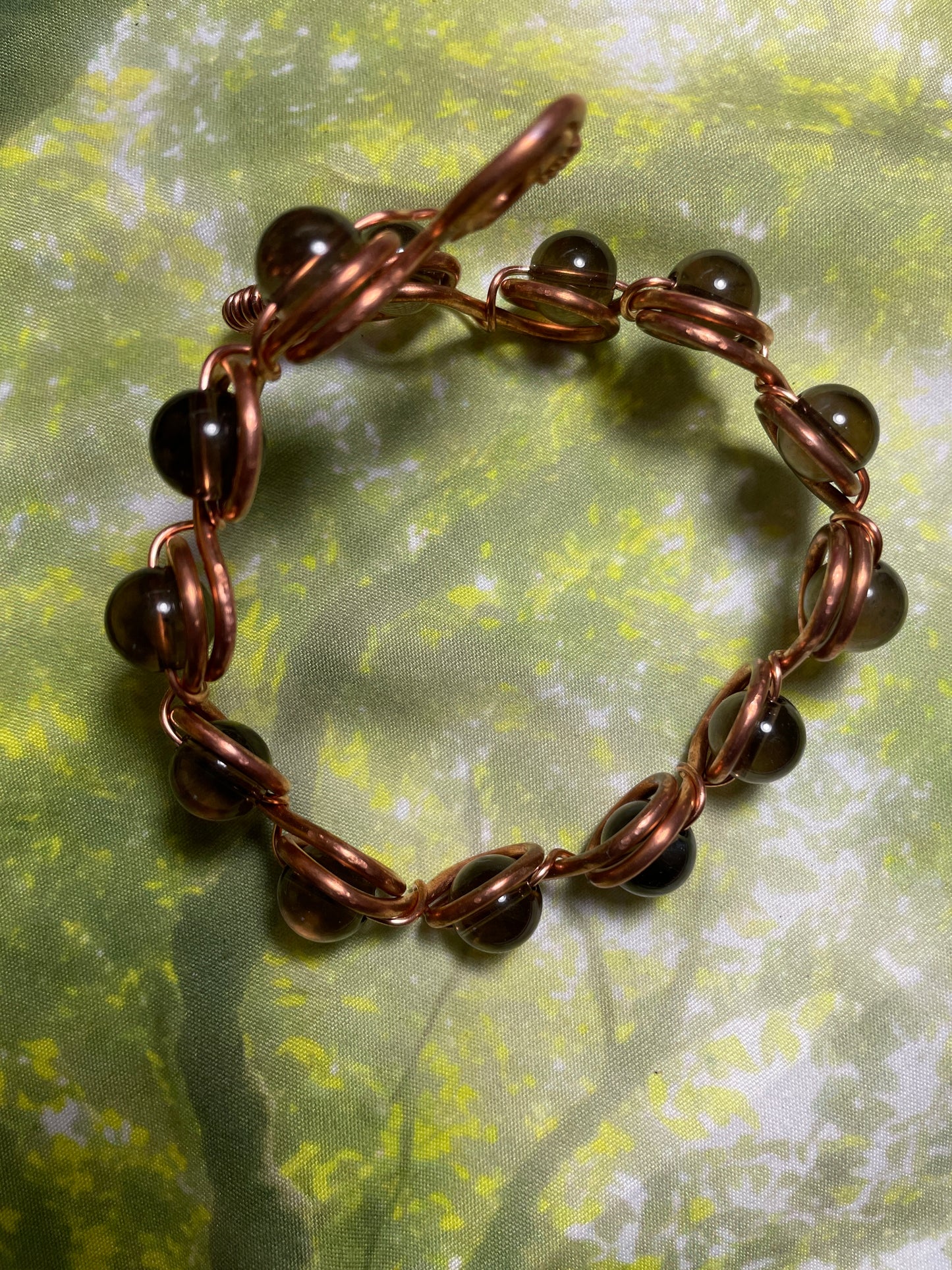 Smoky Quartz Bead Bracelet