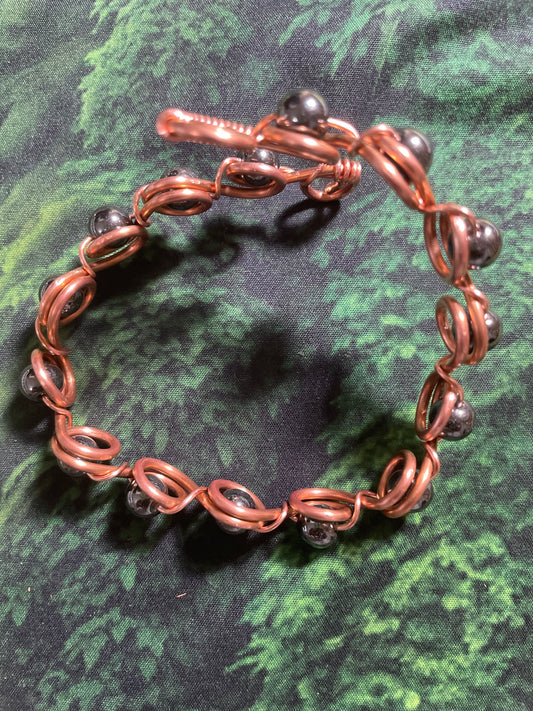 Hematite Bead Bracelet