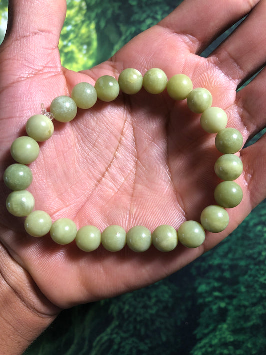 Green Jade 8mm Bracelet